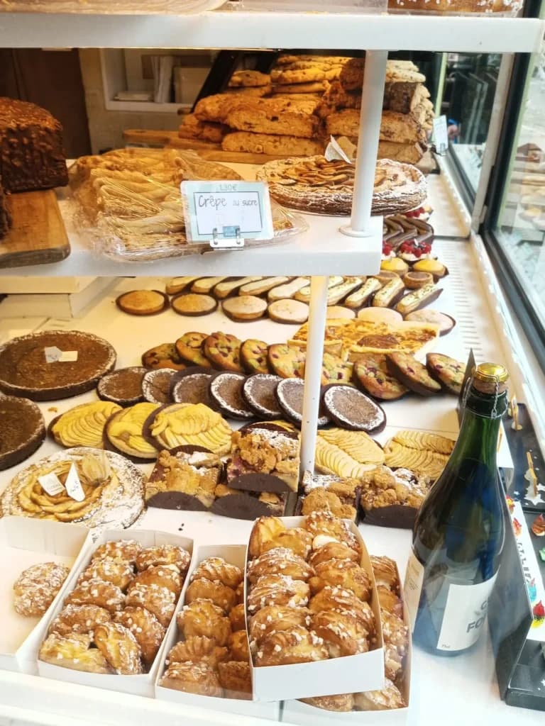 French pastries from a Montmartre boulangerie