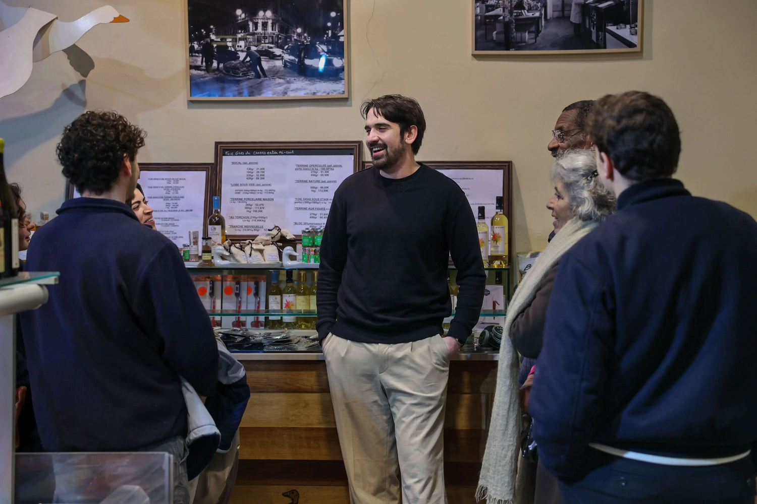 Local guide leading an authentic Paris food tour in Montmartre